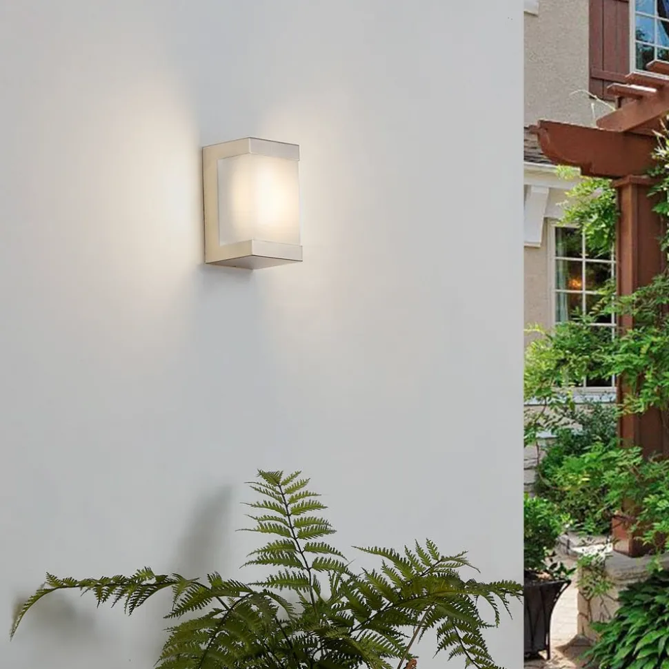 Udendørs LED-væglampe Severina, stål