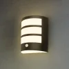 Udendørs LED-væglampe 3795015, sort, sensor, IP44
