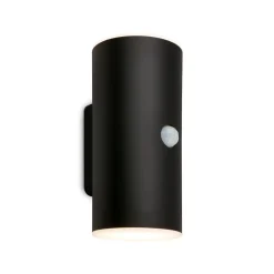 Udendørs LED-væglampe 3787015, sort, sensor, op/ned