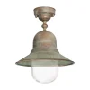 Udendørs loftlampe Campanula 2095, antik messing, Ø 29 cm IP44