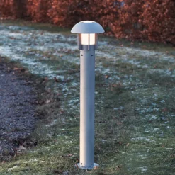 Udendørs stillampe Heimdal i aluminium, sølvgrå