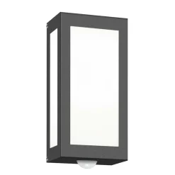 Udendørs væglampe Aqua Rain, antracit, sensor