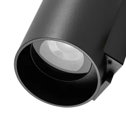 Udendørs væglampe CAN, sort, 1 lyskilde, Ø 8 cm IP65 metal GU10