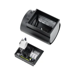 Udendørs væglampe CAN, sort, 1 lyskilde, Ø 8 cm IP65 metal GU10