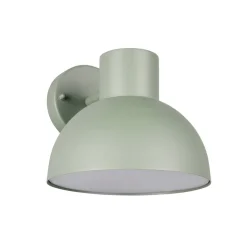 Udendørs væglampe Elbe, grøn, trykstøbt aluminium, E27