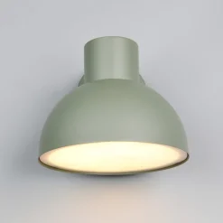 Udendørs væglampe Elbe, grøn, trykstøbt aluminium, E27