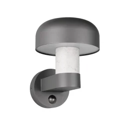 Udendørs væglampe Fraser Sensor grå/betonlook, aluminium IP54 E27