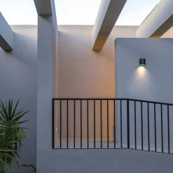 Udendørs væglampe 5166, grafit, aluminium, glas, 1 x GU10