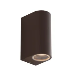 Udendørs væglampe One, bronzefarvet, højde 13 cm, IP54, 2 lyskilder