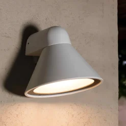 Udendørs væglampe Pals, IP65 hvid mat