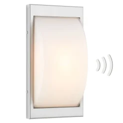 Udendørs væglampe 068SEN, Sensor, Stål, 33 cm, E27