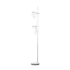 Ulaop LED-gulvlampe, tre ringe, hvid