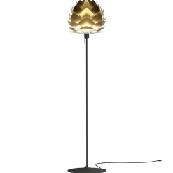 UMAGE Aluvia mini gulvlampe messing/sort