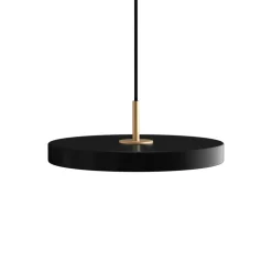 UMAGE Asteria mini hængelampe, messing, sort