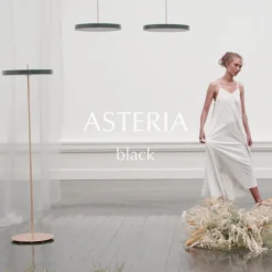 UMAGE Asteria mini hængelampe, messing, sort