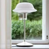UMAGE Butler bordlampe glasskærm, stålfod
