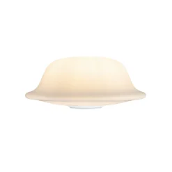 UMAGE Butler bordlampe glasskærm, stålfod