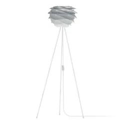 UMAGE Carmina Mini gulvlampe grå, hvid trefod