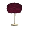 UMAGE Eos medium bordlampe rød/børstet messing
