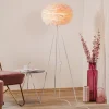 UMAGE Eos Medium gulvlampe rosa, hvid trefod