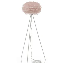 UMAGE Eos Medium gulvlampe rosa, hvid trefod