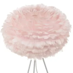 UMAGE Eos Medium gulvlampe rosa, hvid trefod