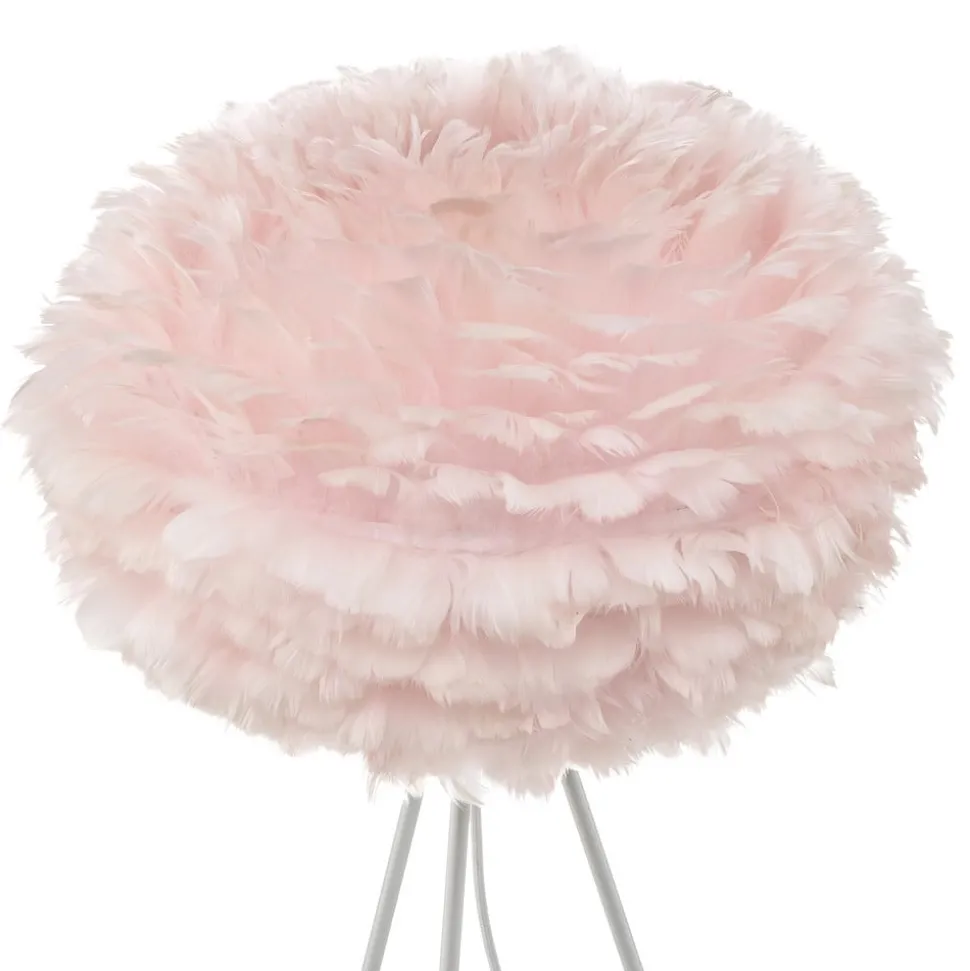 UMAGE Eos Medium gulvlampe rosa, hvid trefod