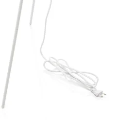 UMAGE Eos Medium gulvlampe rosa, hvid trefod