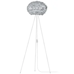 UMAGE Eos medium gulvlampe, tre ben, lysegrå