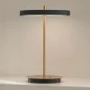 UMAGE LED-bordlampe Asteria Move sort/messing 31 cm