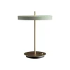 UMAGE LED-bordlampe Asteria Table, USB, lysegrøn/messing
