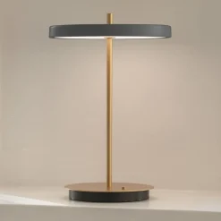 UMAGE LED-bordlampe med batteri Asteria Move antracit/messing 31 cm