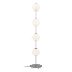 UMAGE LED-gulvlampe Audrey, stålfarvet, højde 128 cm, 4 lyskilder