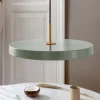 UMAGE LED-hængelampe Asteria Medium lysegrøn/messing Ø 43 cm