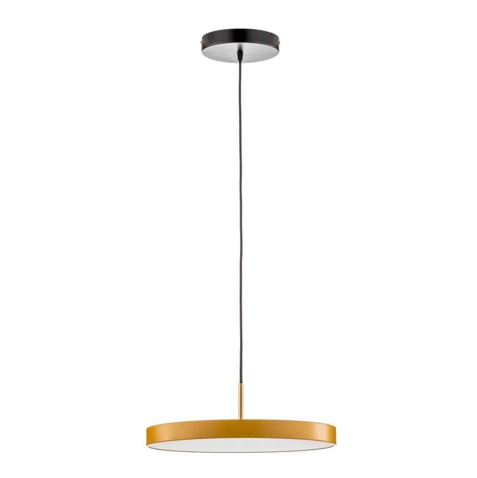 UMAGE LED-hængelampe Asteria Medium, gul/messing, Ø 43 cm