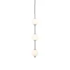 UMAGE LED-hængelampe Audrey, stålfarvet, 3 lyskilder, Ø 12 cm
