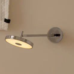 UMAGE LED-væglampe Asteria LONG HW, poleret stål, 45 cm