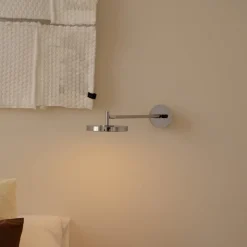 UMAGE LED-væglampe Asteria LONG HW, poleret stål, 45 cm