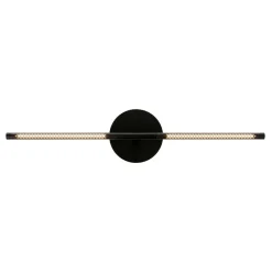 UMAGE LED-væglampe Omni, sort, længde 74 cm
