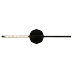 UMAGE LED-væglampe Omni, sort, længde 74 cm