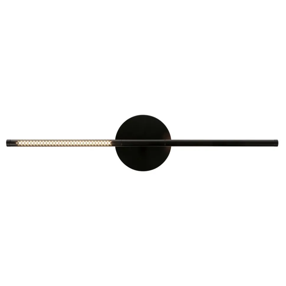 UMAGE LED-væglampe Omni, sort, længde 74 cm