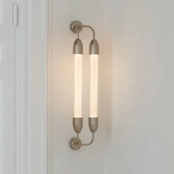 UMAGE væglampe Lemon Squeeze 2 lyskilder, længde 77 cm, messing