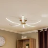 Umbra LED-loftlampe, 6 lyskilder, 91 cm, krom