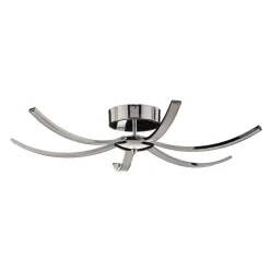 Umbra LED-loftlampe, 6 lyskilder, 91 cm, krom
