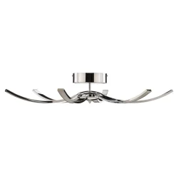 Umbra LED-loftlampe, 6 lyskilder, 91 cm, krom