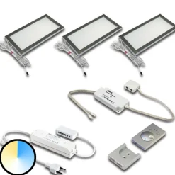 Underskabsbelysning Dynamic LED Sky 3-sæt stål