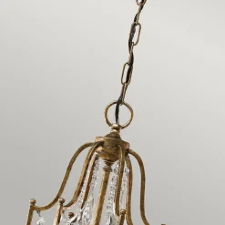 Valentina lysekrone, 6 lyskilder, bronze/krystal