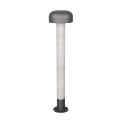 Vejlampe Fraser, grå/betonlook, aluminium, IP54, højde 84,5 cm