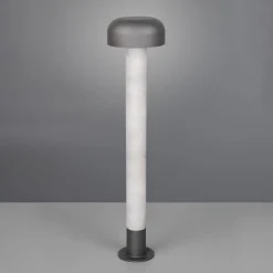 Vejlampe Fraser, grå/betonlook, aluminium, IP54, højde 84,5 cm