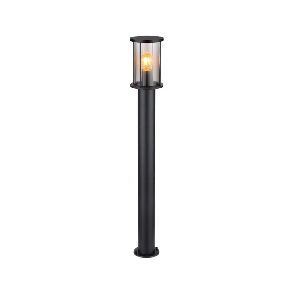 Vejlampe Gracey, højde 100 cm, sort, stål, IP54